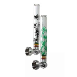 Champ High Cosmos & Leaf Glass Pipe 9cm
